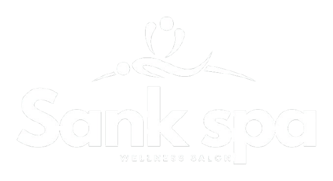 Promotional logo for Sank Spa Wellness Salon in Ibrahim Bagh, Hyderabad